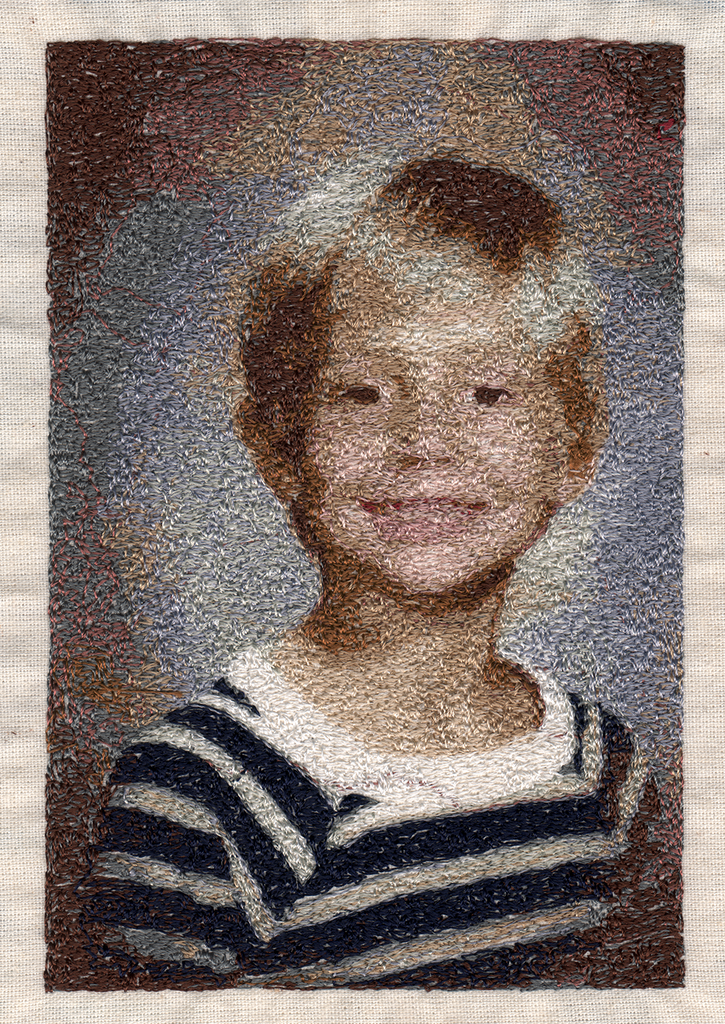 White fabric sew - size includes border